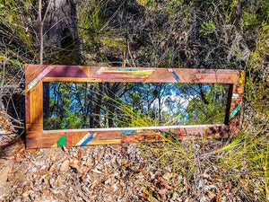 How an Awsome Mirror was  created out of small left over pieces of Recycled Timber