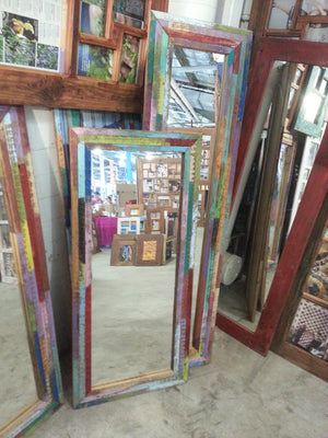Recycled timber mirrors made to measure