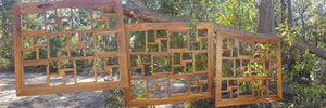 Big Photo Collage Feature Frame from Salvaged Recycled Timbers the timber here is brown gum and the frame is a 30 opening large collage frame