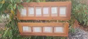 Hand made rustic timber photo frames
