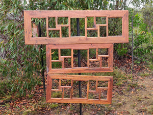 Stunning multi opening picture frame selection hand crafted using Australian recycled timber, lovely grain and a few rustic nail hole features made at WombatFrames