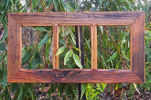 3 opening picture frame created at WombatFrames in Australian recycled hardwood