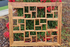 Sustainable home decor a unique Australian recycled extra large multi opening photo frame that holds 30 images