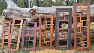 Unique Australian recycled wooden picture frames all handcrafted at WombatFrames using various types of gum