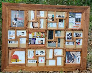 Great Gift Wall Album Photo Gallery Wall Frame in Recycled Australian brown gum timber