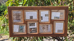 Wooden Multi Photo Collage Photo Frame for 8 photos made in Australia.
