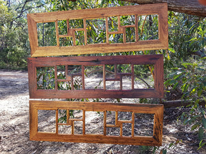 Recycled Timber Gallery Photo frames Australia Multi openings for 11 Pictures handmade at Wombat Frames
