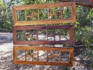 Recycled Timber Gallery Photo frames Australia Multi openings for 11 Pictures handmade at Wombat Frames