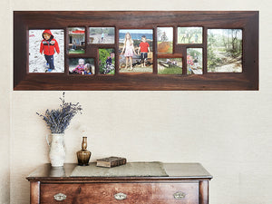 Dark Red Gum Australian Recycled Eco Friendly Timber Family Multi Collage Picture Frames