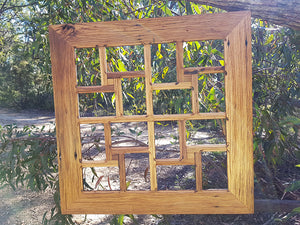 Square 16 opening Multi Photo Frame made with Eco Friendly Recycled Timber at Wombat Frames Australia