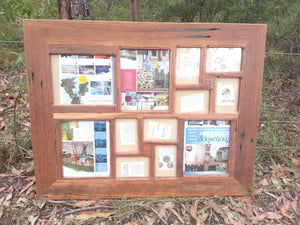 Unique old window multi photo wall frames made in eco friendly Australian hardwood a perfect Australian gift idea