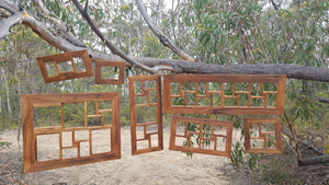 Wombatframes multi opening photo frames collection in gorgeous recycled brown gum the perfect eco-friendly gift idea