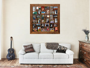 Gorgeous square multi picture frame handcrafted at Wombat Frames