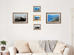 Photo frames with mats Australian made using Recycled Timber
