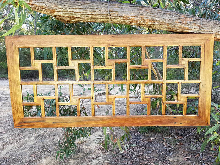 Wooden Picture frame with 40 openings in Recycled Australian Hardwood