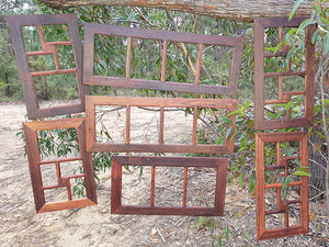 Create a wall feature photo gallery with Australian recycled timber multi frames