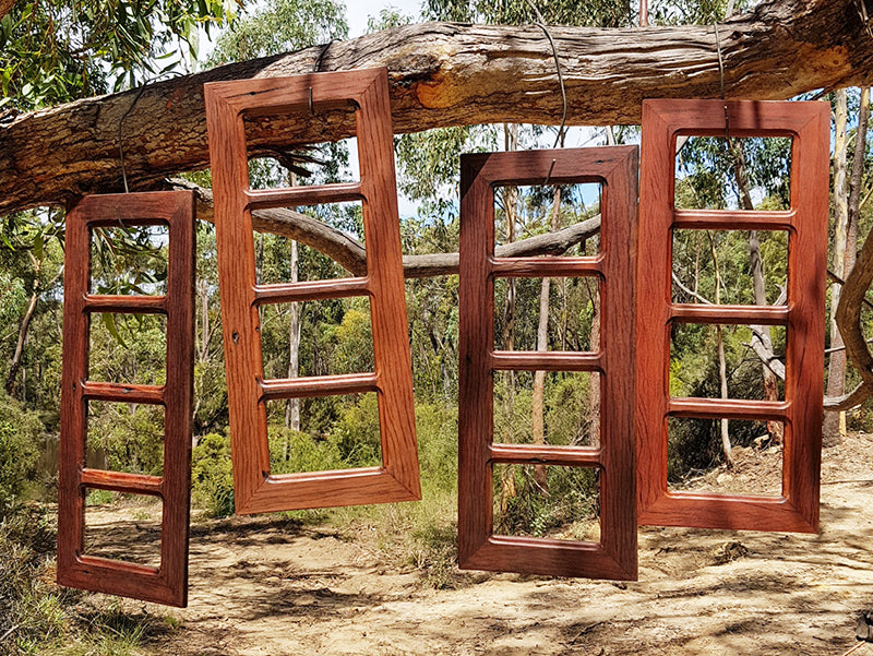 Australian made Eco Friendly Recycled Timber Family Photo Collage Frames 4 openings