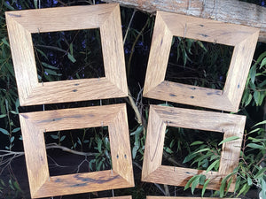 Australian Handmade recycled timber single picture frames in brown gum size A4