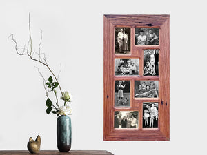 Authentic Australian Eco Friendly Recycled Timber Family Collage Frame for 8 pictures