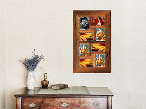 Authentic Australian Eco Friendly Recycled Timber Family Collage Frame for 8 pictures