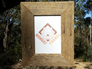 Rustic photo frames made to order in any size Wombat Frames Australia