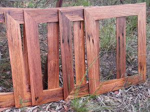 Family photo frames made out of Australian recycled native timbers