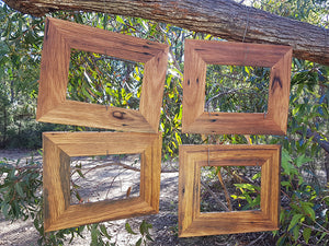 A4 Single and 10x8 Single Brown Gum Eco Friendly Recycled Timber Photo Frames
