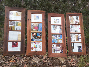 Unique Multi Photo Frames handmade to order using Recycled Australian Timber