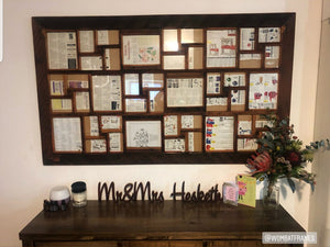 Customer Photo of our largest multi size photo collage frames for family photos