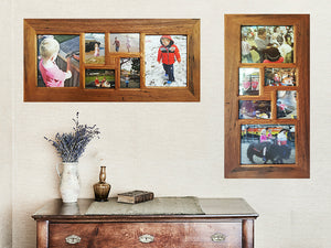 Eco Friendly Wooden Photo Collage Frames for 6 Pictures, handcrafted in Australia