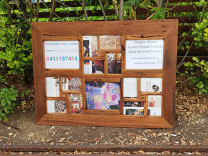 Unique Multi Picture Frame in Australian Reycled Timber