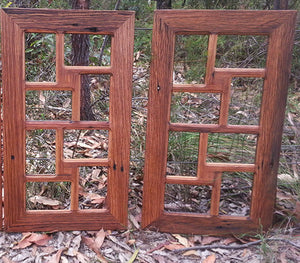 Brown Gum 8 opening Ready Made Multi Picture Frame in Eco Friendly Australian Recycled Timber