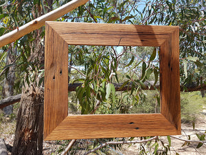 Single A4 handmade recycled timber picture frames Australia