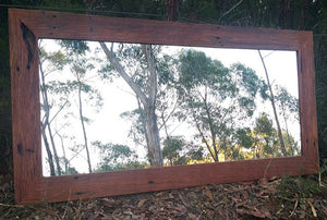 Handcrafted Australian Redgum-Feature-Mirror-made-using-Eco-Friendly-Recycled-Timber