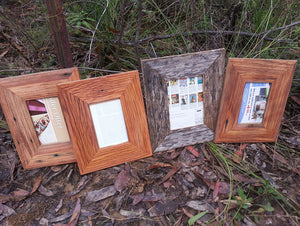 Hand made  wooden picture frames Australia out of locally sourced Recycled Timber