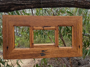 Australian recycled timber 3-opening multi frame, brown gum Eco Friendly Picture Frames