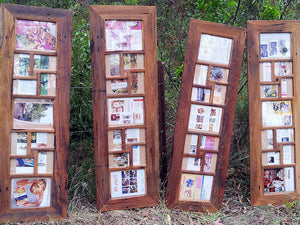 Unique Photo Frames handmade to order using Recycled Australian Timber for 11 photographs