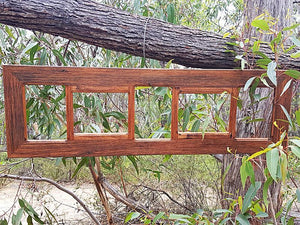 Recycled Timber Photo frame with 5 opening slots Eco Friendly made in Australia