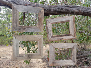 Repurposed Timber Rustic Grey Fence Look A4 Photo Frames made in Australia