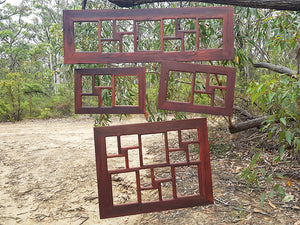 Multi photo frames for collage photo display, Wombat Frames Australia in  recycled red gum