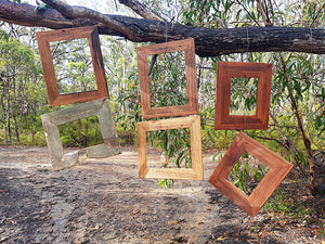A4 size Brown gum Picture Frames made with Authentic Australian Eco Friendly Recycled Timber