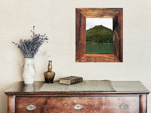 Recycled Rustic Timber Photo Frame Made in Australia using Recycled Grainy Hardwood