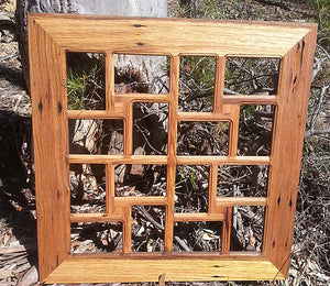 Square Multi Photo frames Australia  recycled timber and holds 12 photographs