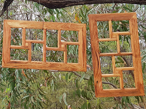 8 photo opening Recycled Timber Wooden Photo Frames handmade in Australia