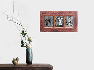 3 opening Wooden Multi Photo Frame Online in Authentic Recycled Australian Timbers
