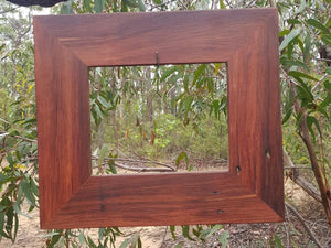 Gorgeous Red Gum single photo frame in any size custom made at Wombat Frames
