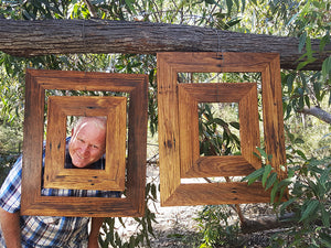 9cm wide single Eco friendly picture frames handmade by Frame manufacturer Simon Marlow at Wombat Frames Australia