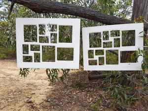 White Picture Frames Shabby Chic made with Recycled Australian Timber a multi collage photo frame