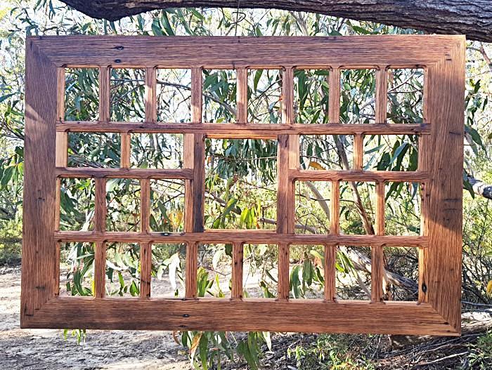 Large wooden Collage Picture frame for 29 photos recycled Australian timber and eco friendly
