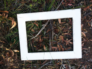 White Photo Frames made in many sizes made with Eco friendly recycled timbers